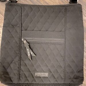 Vera Bradley Black Quilted Cross-Body Purse